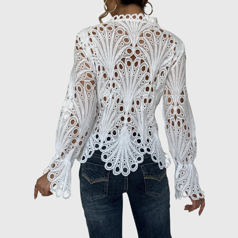 Brielle - Moderne Bluse mit hohlem Detail