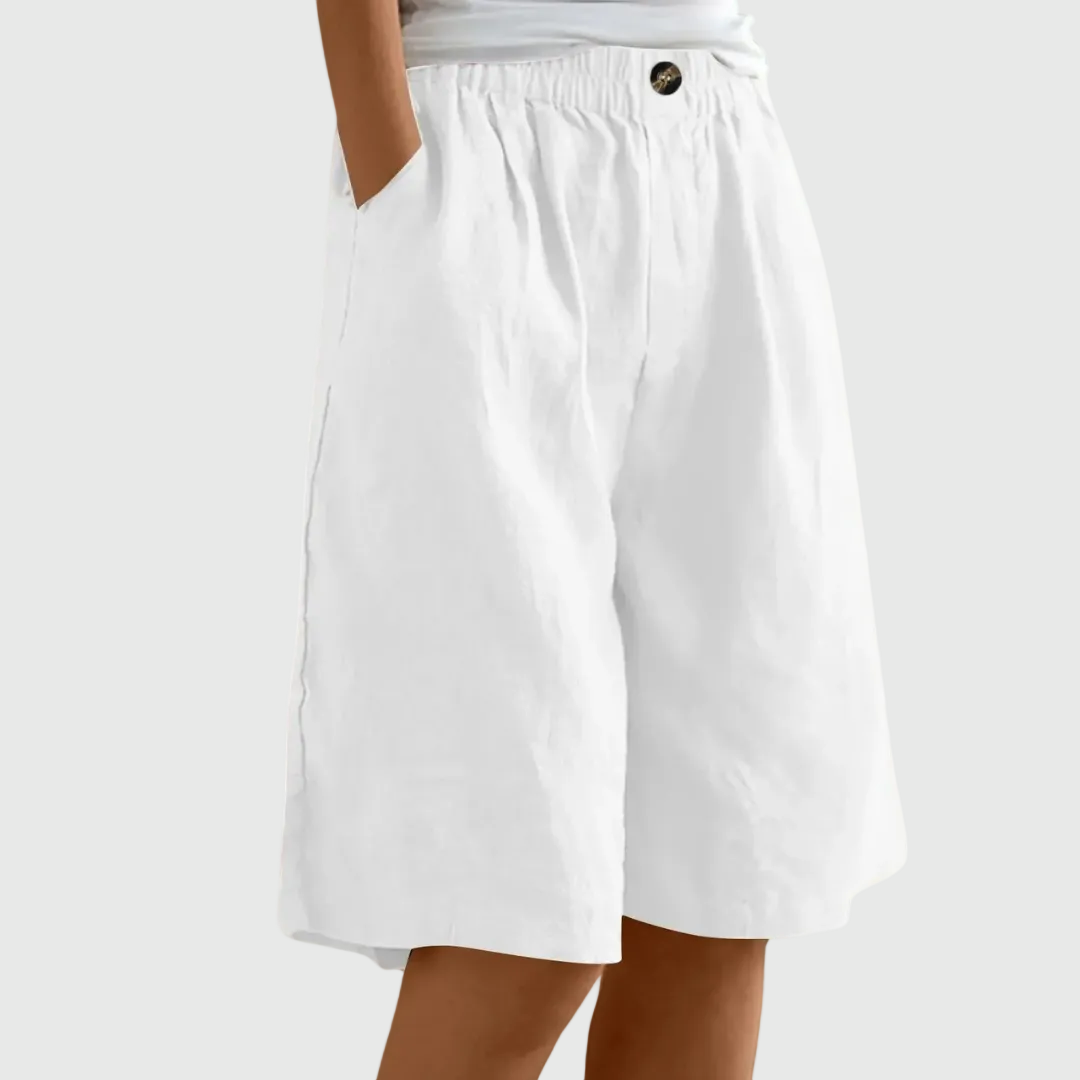Miley - Elegante Baumwoll-Leinen Shorts