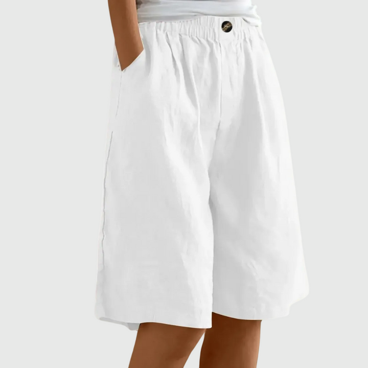 Miley - Elegante Baumwoll-Leinen Shorts