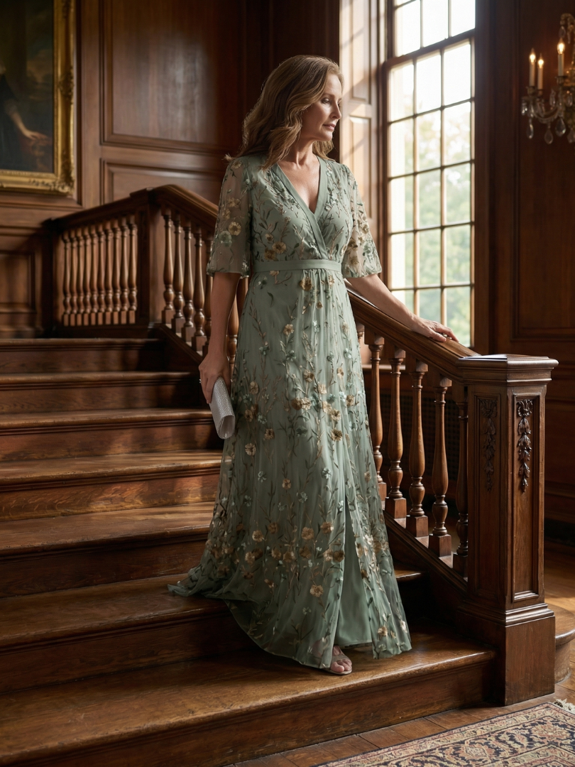 Selora - Halter Bloom Flow Maxi Kleid