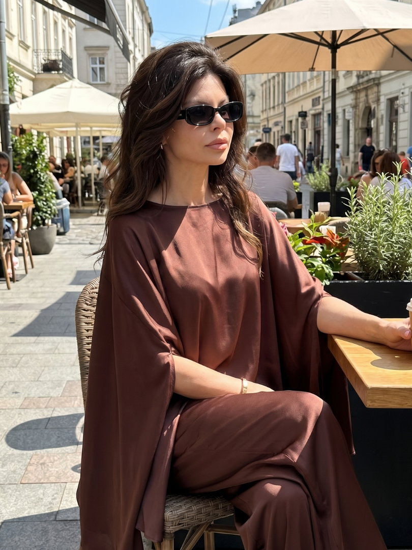Selah - Fliessende Tunika mit weitem Bein Set