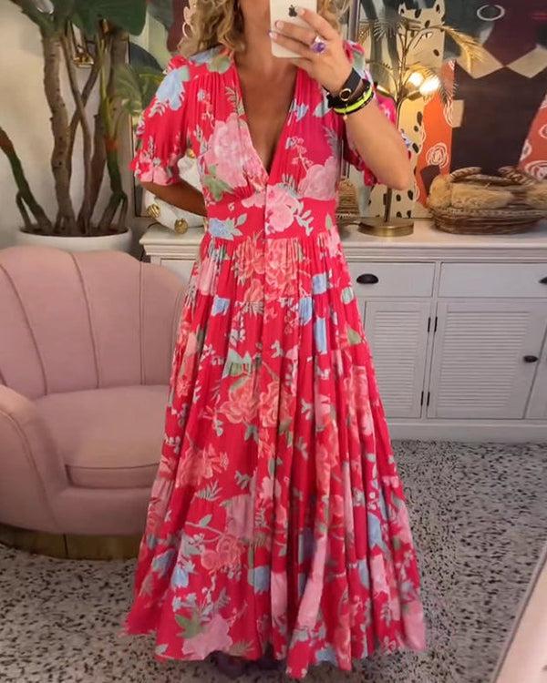 Floriana - Lebhaftes Blumenkleid