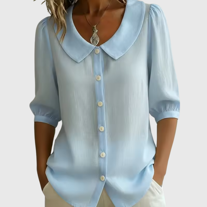 Riley - Lässige Bluse mit Knöpfen