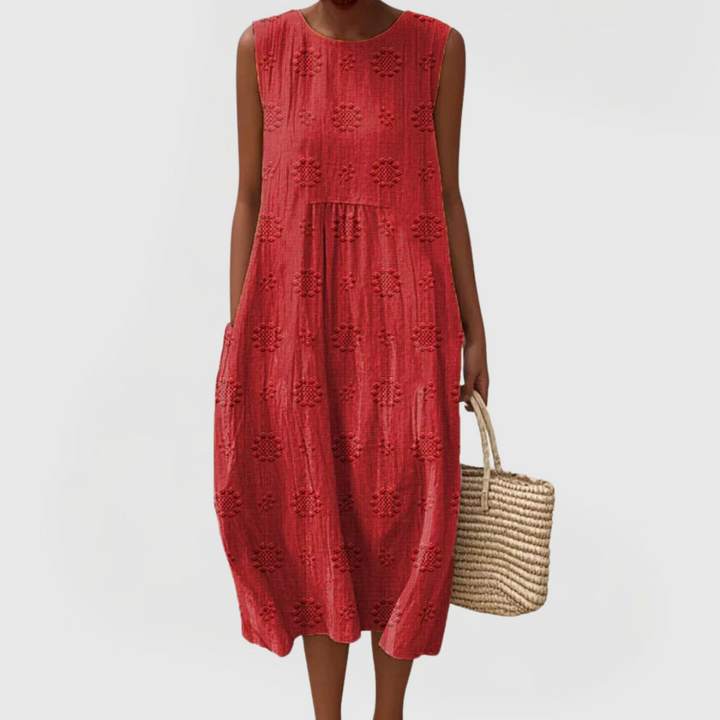 Cristal - Elegantes Kleid mit Taschen