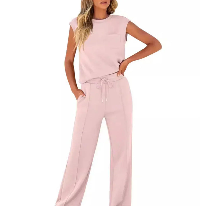 Lolly - Weiches schwarzes Lounge-Set, entspannte Passform, zweiteilig