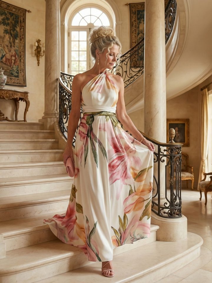 Amiel - Leichtes Floral-Maxikleid