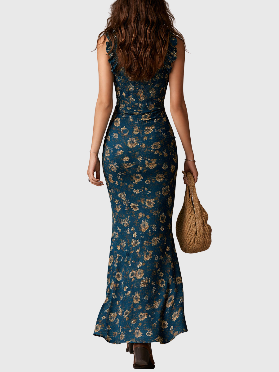 Linda - Boho-Eleganz Maxikleid mit fliessender Silhouette