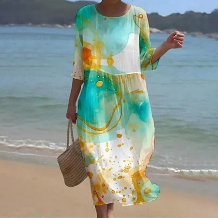 Keely - Sunset Flower Kleid