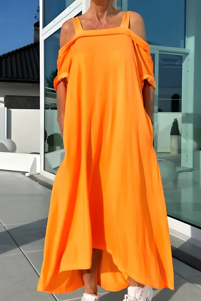 Shaira - Langes Off-Shoulder Sommerkleid