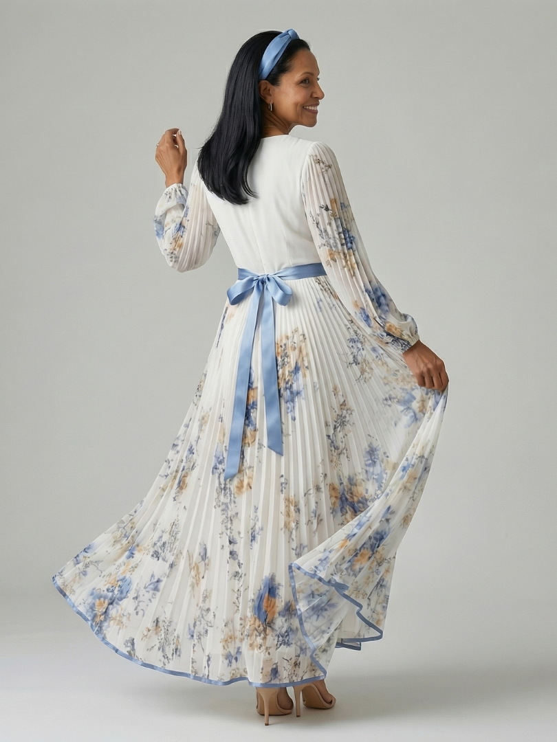 Rielle - Faltenwurf Midi Kleid