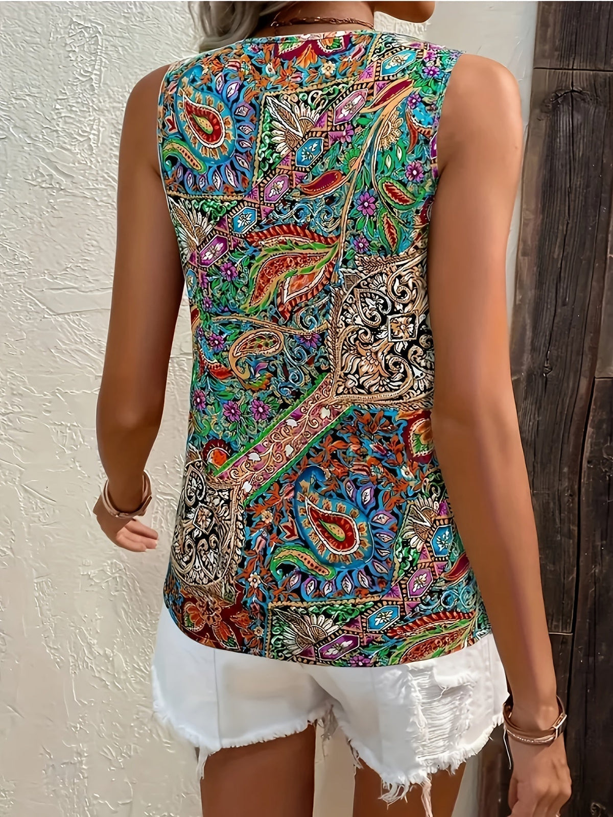 Cora - Boho-Print-Top