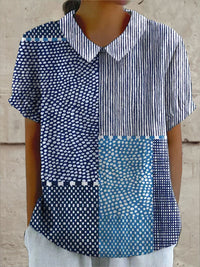 Ella - Patchwork Druckshirt
