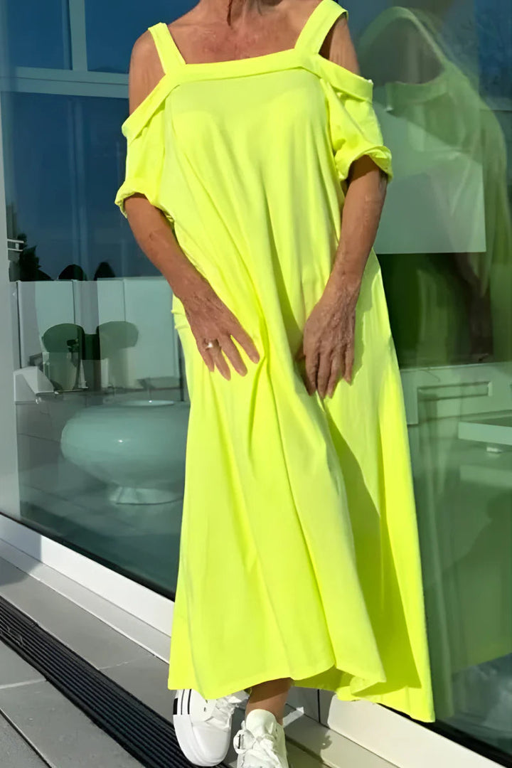 Shaira - Langes Off-Shoulder Sommerkleid