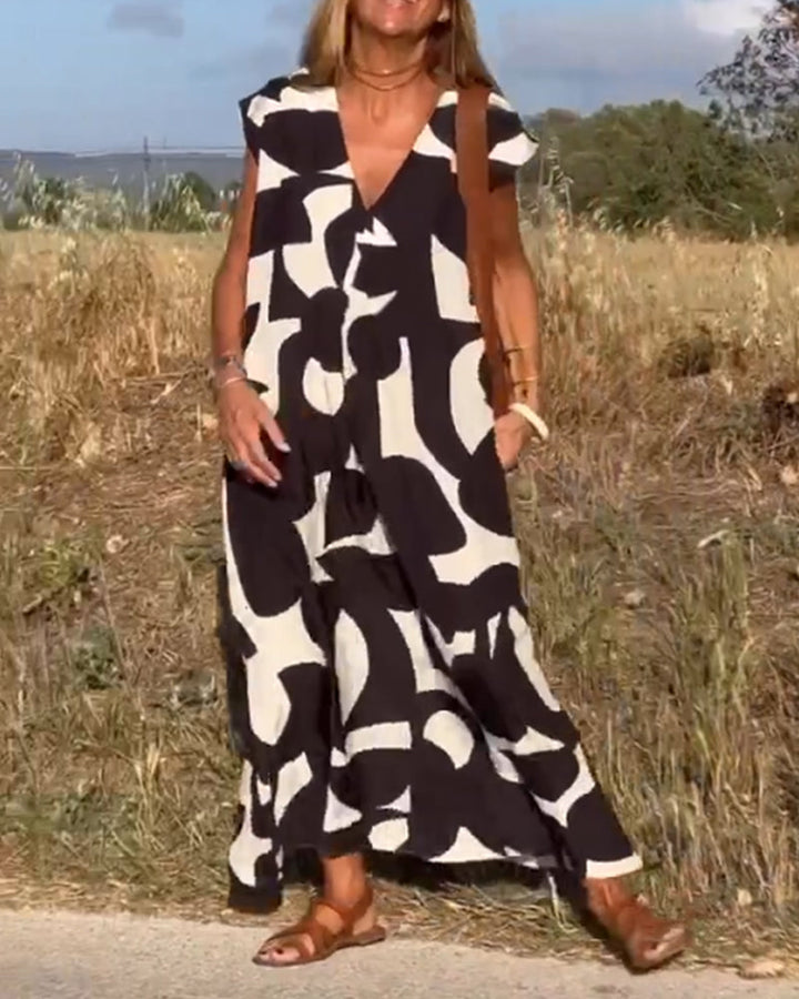 Kendall - Lässiges Abstract Kleid