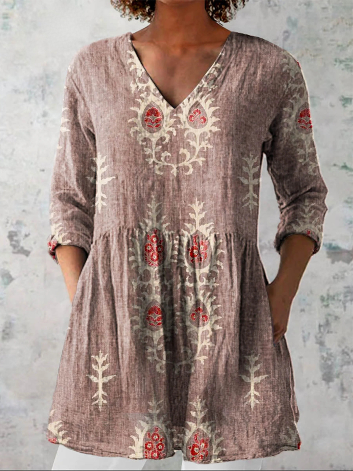 Maeve - Langarmshirt mit V-Ausschnitt