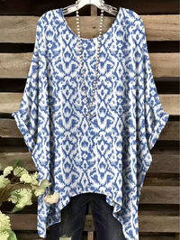 Kelly - Vintage Bohemian Floral Print Damen T-Shirt
