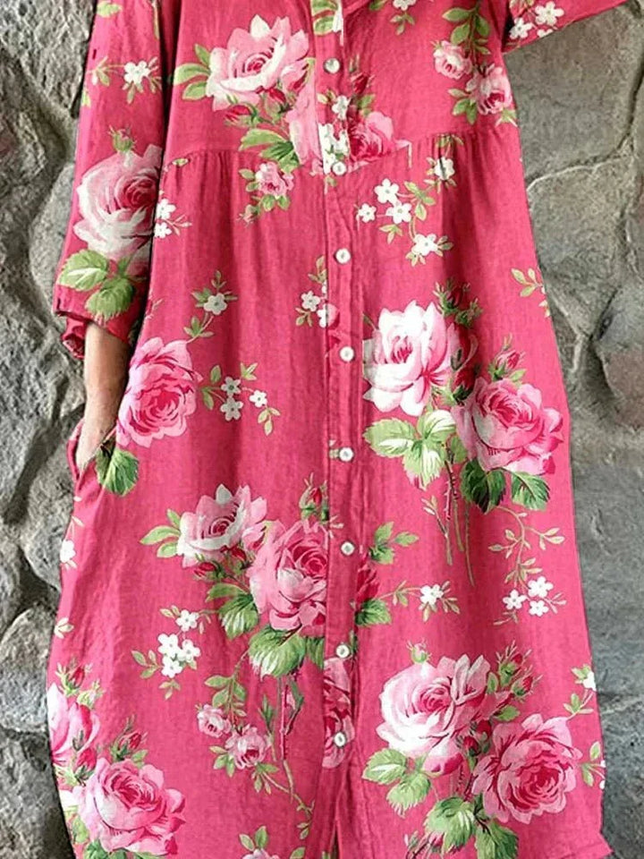 Maddie - Kunst Blumen Kleid
