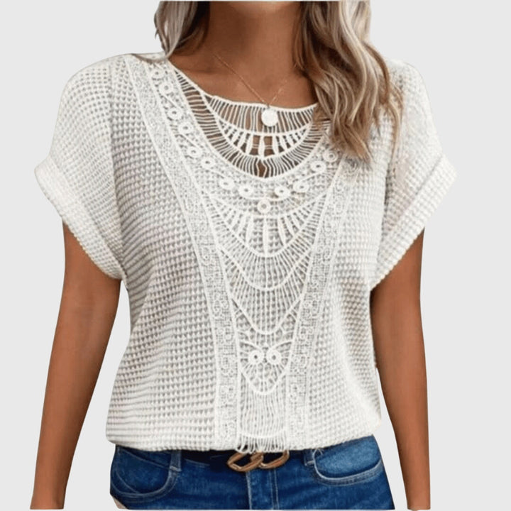 Elaine - Elegante Ibiza-Stil Bluse