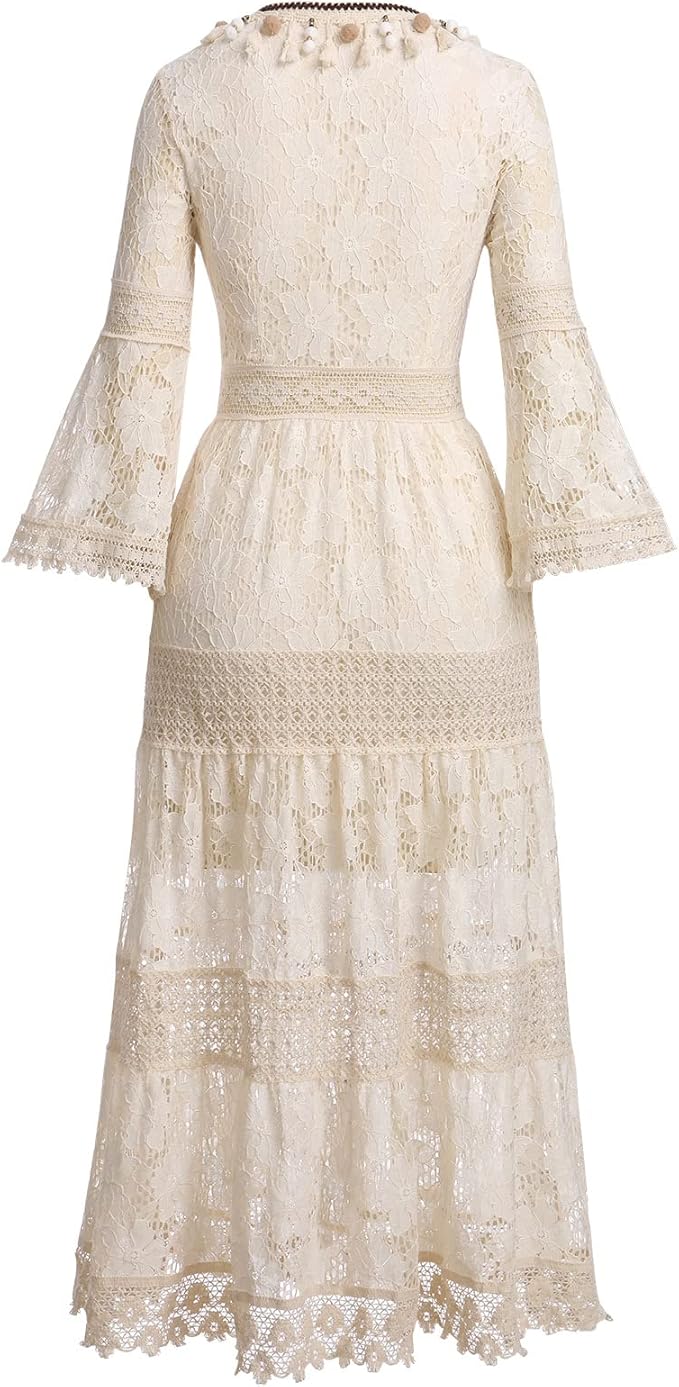 Amary - Boho Spitzenkleid