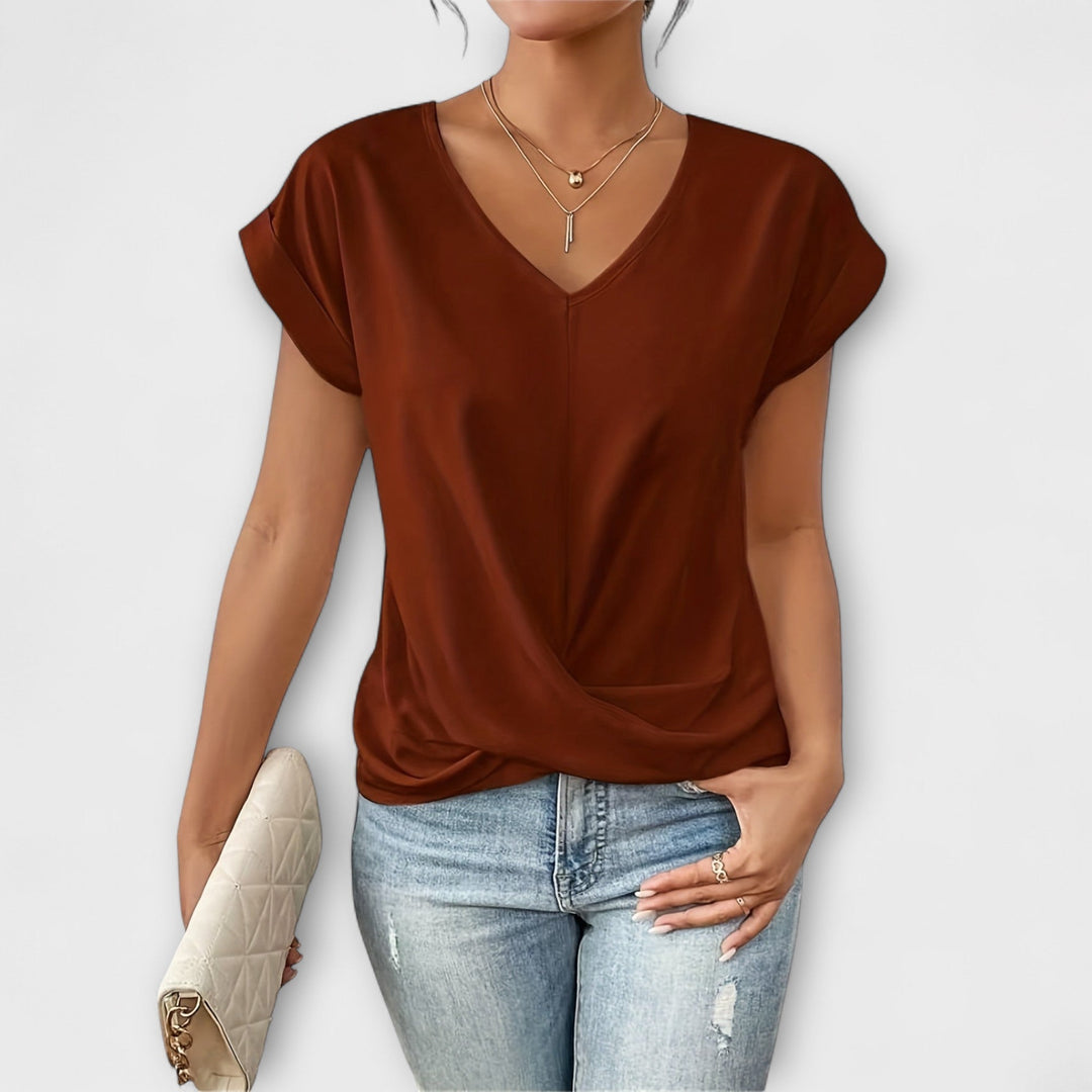 Ashford - Elegantes V-Ausschnitt-Top