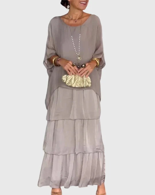 Carmel - Elegantes Fliessendes Maxikleid