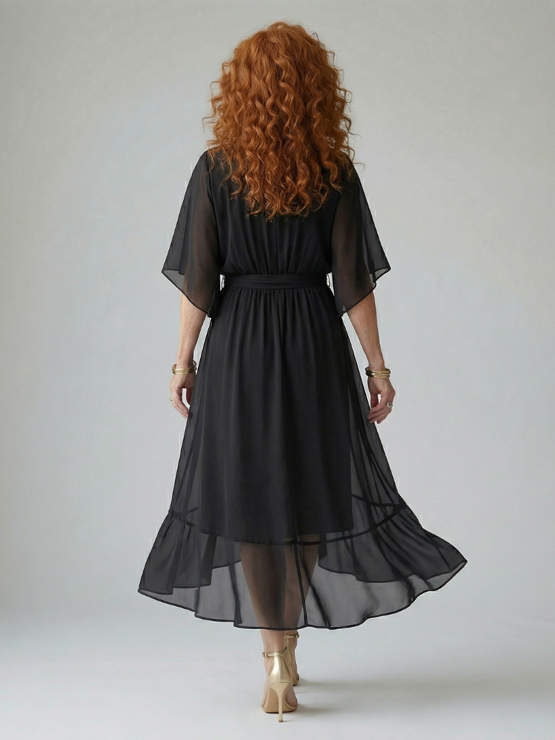 Elric - Leichtes Midi-Kleid mit Drapierung