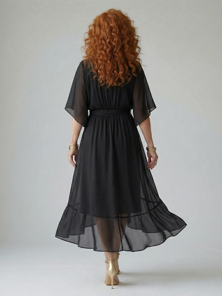 Elric - Leichtes Midi-Kleid mit Drapierung