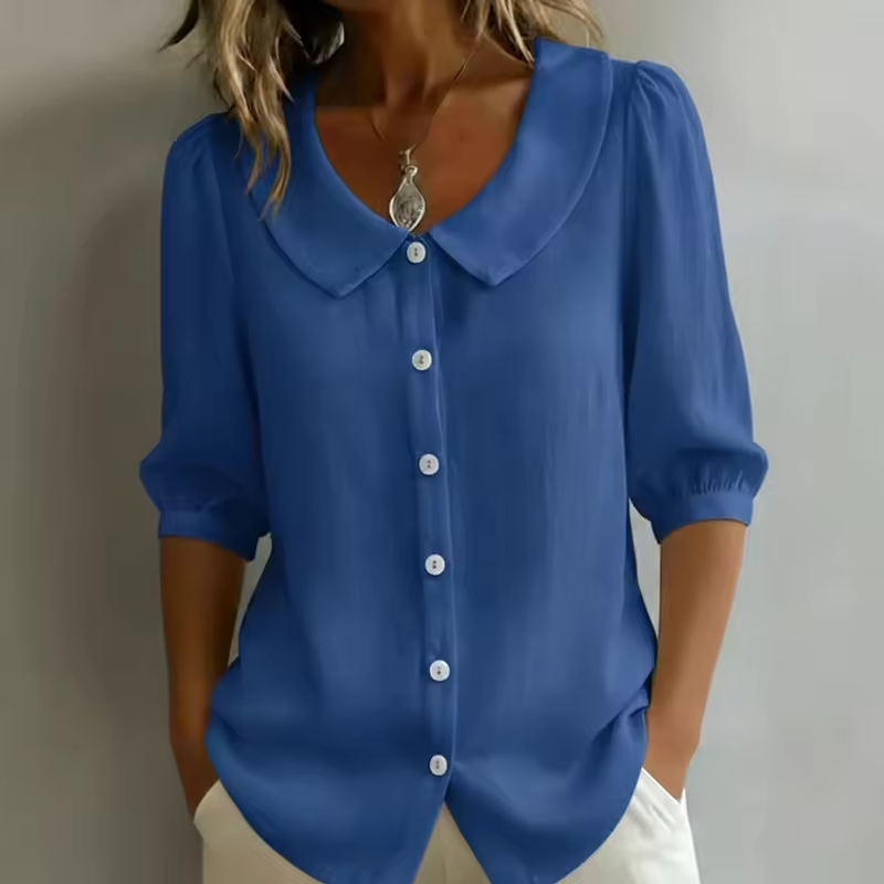 Riley - Lässige Bluse mit Knöpfen