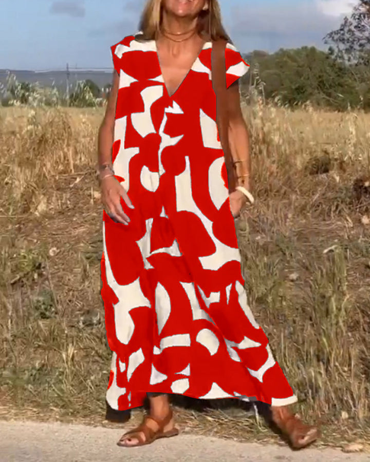 Kendall - Lässiges Abstract Kleid