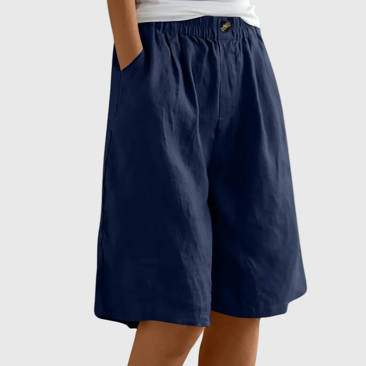 Miley - Elegante Baumwoll-Leinen Shorts