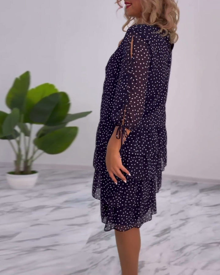 Tilly - Gepunktetes Schichtkleid