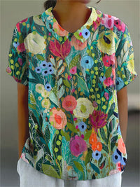 Daisy - Aquarell Floral Shirt
