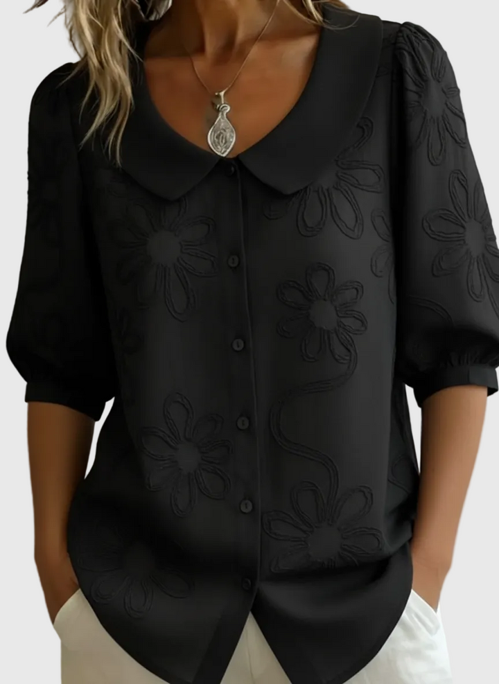 Vinica - Elegante florale, leichte Bluse