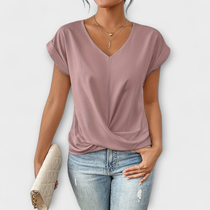 Ashford - Elegantes V-Ausschnitt-Top