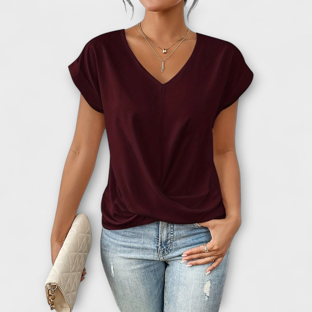 Ashford - Elegantes V-Ausschnitt-Top