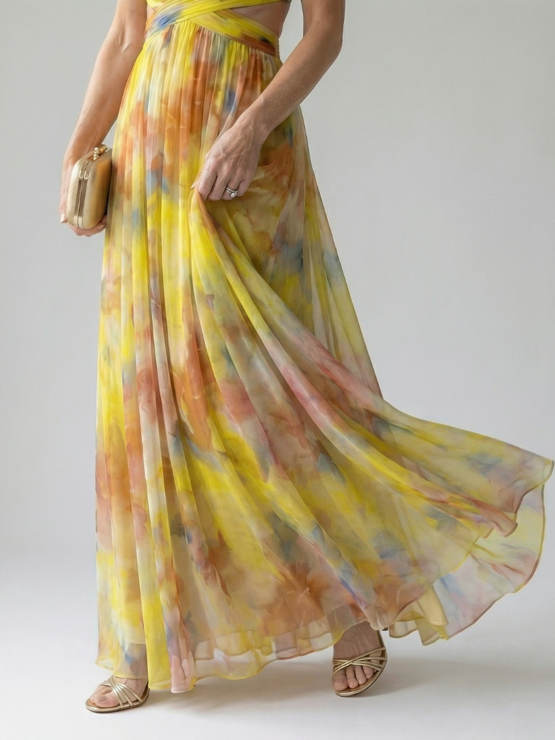 Isel - Soft Wrap Maxi Kleid