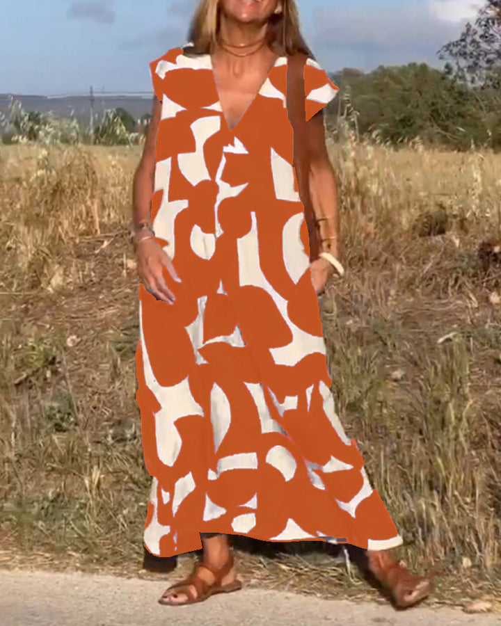 Kendall - Lässiges Abstract Kleid