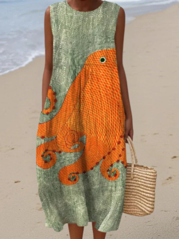 Elize - Sommerbedrucktes Kleid