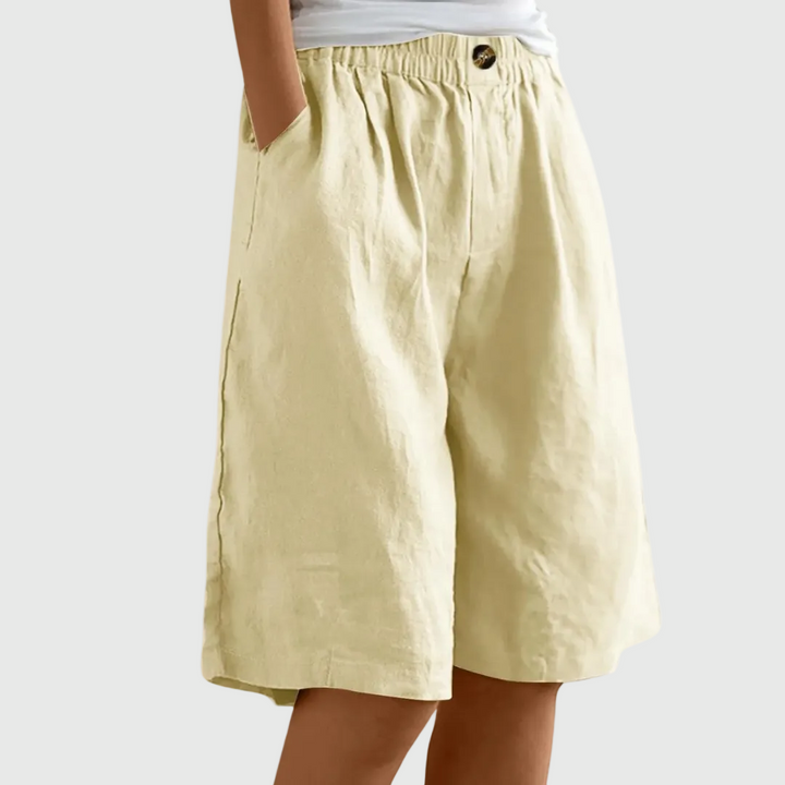 Miley - Elegante Baumwoll-Leinen Shorts