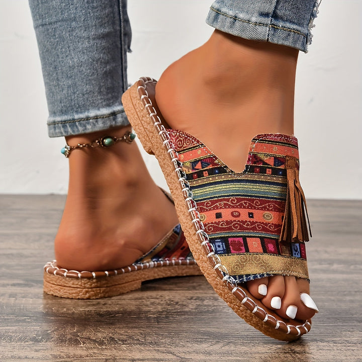 Addison - Boho-Tassel-Sandalen