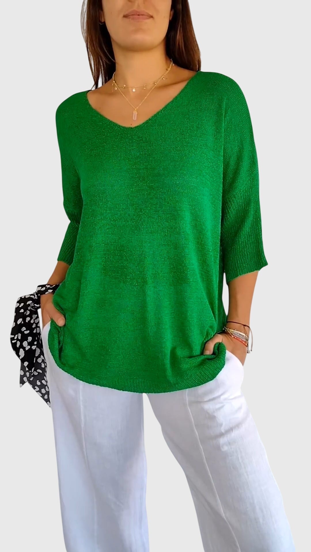 Myrial - Elegantes V-Ausschnitt-Top