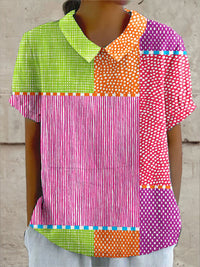 Zoe - Buntes Patchwork-Shirt