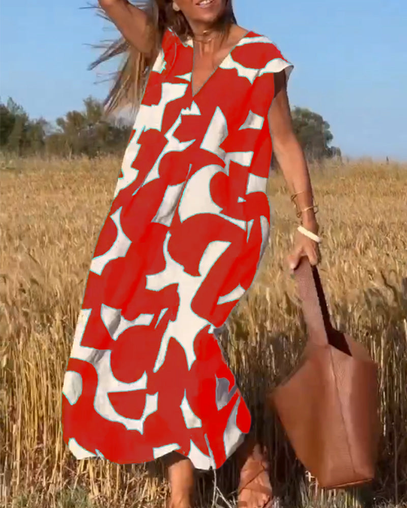 Kendall - Lässiges Abstract Kleid