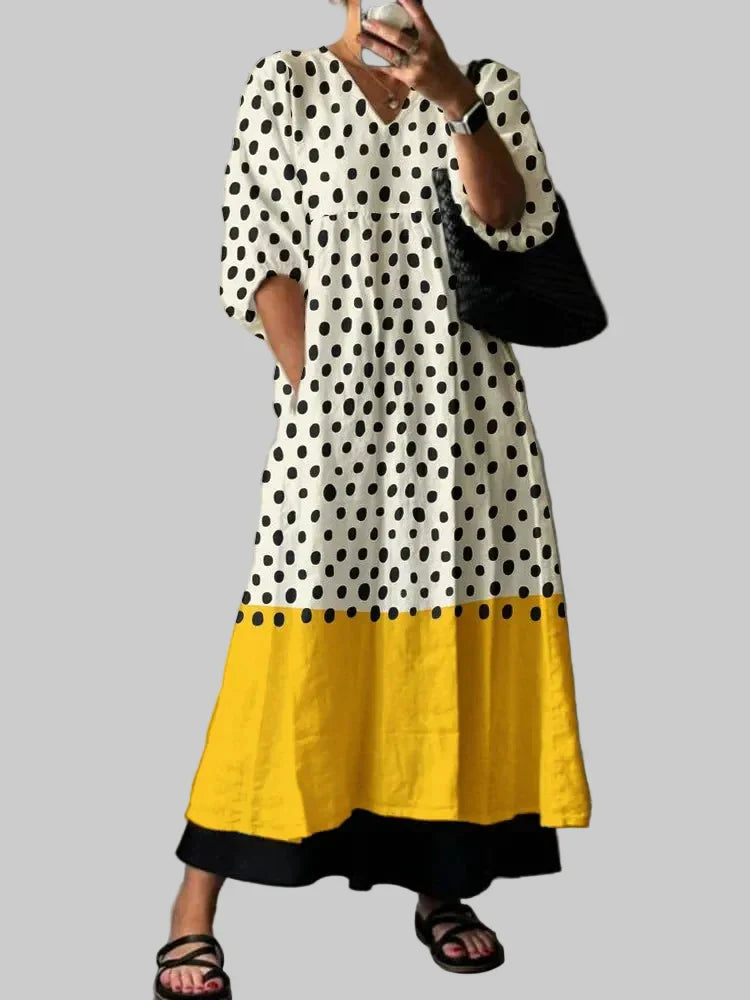Anna - Elegantes bedrucktes Kleid
