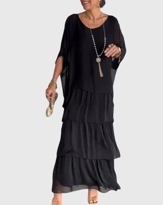 Ella - Langes und Fliessendes Elegantes Kleid