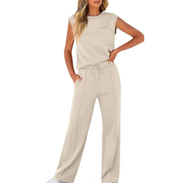 Lolly - Weiches schwarzes Lounge-Set, entspannte Passform, zweiteilig