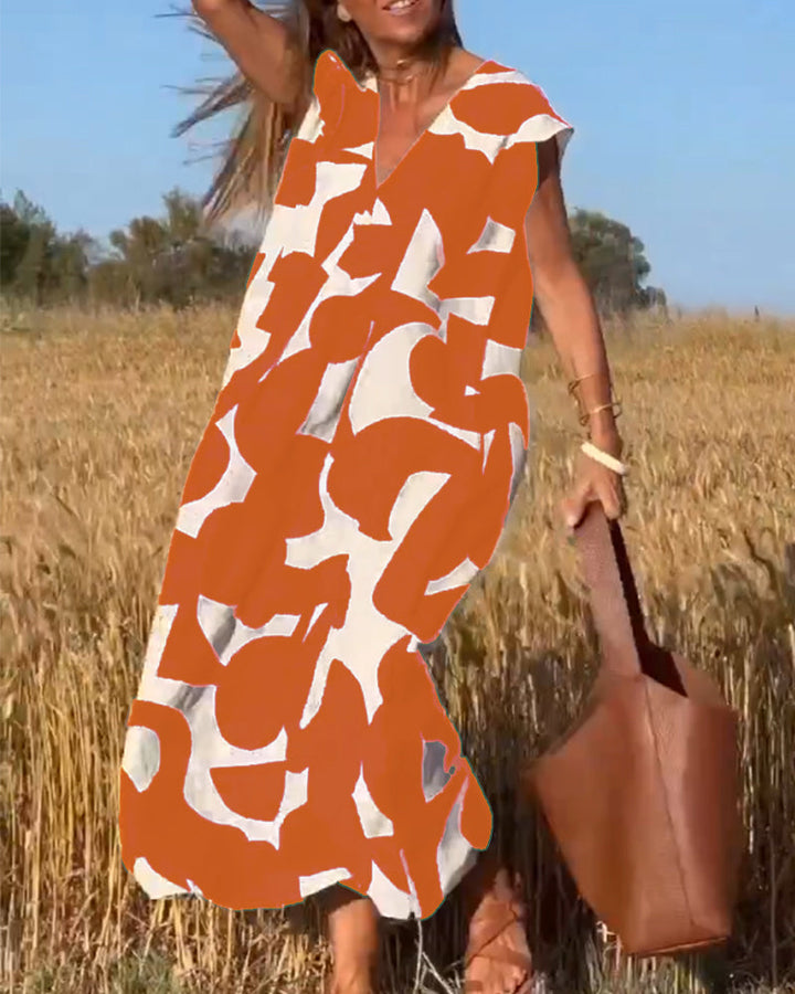 Kendall - Lässiges Abstract Kleid
