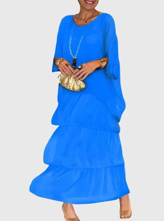 Carmel - Elegantes Fliessendes Maxikleid