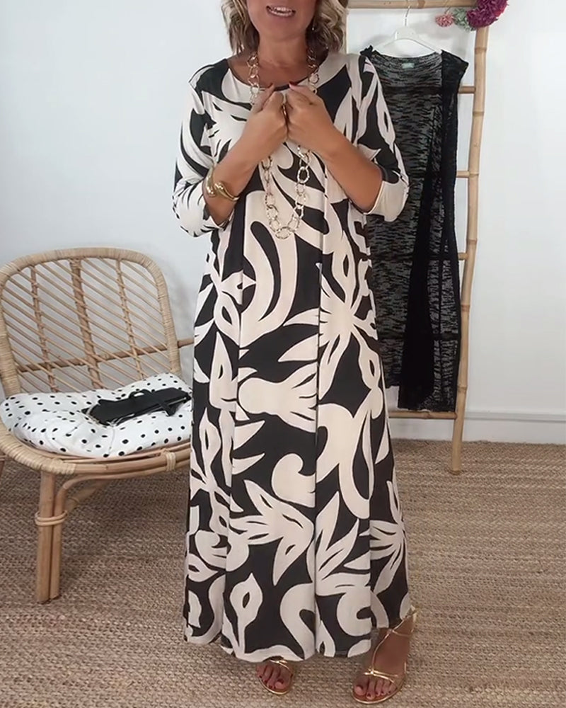 Ysabel - Abstraktes Muse-Kleid