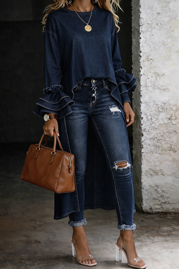 Ashley - Lässiges Shirt-Top